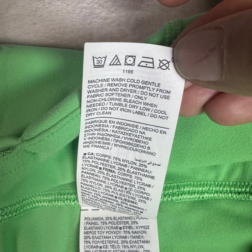 NWOT Athleta Womens Elation Colorblock 7/8 Tight Legging Green Large - Picture 4 of 11